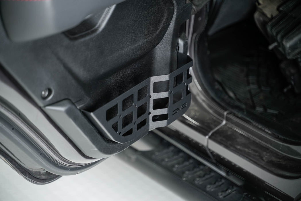 Driver side Rear Door Pocket Molle Panels for the 2018-2023 Jeep Wrangler JL & Gladiator JT empty