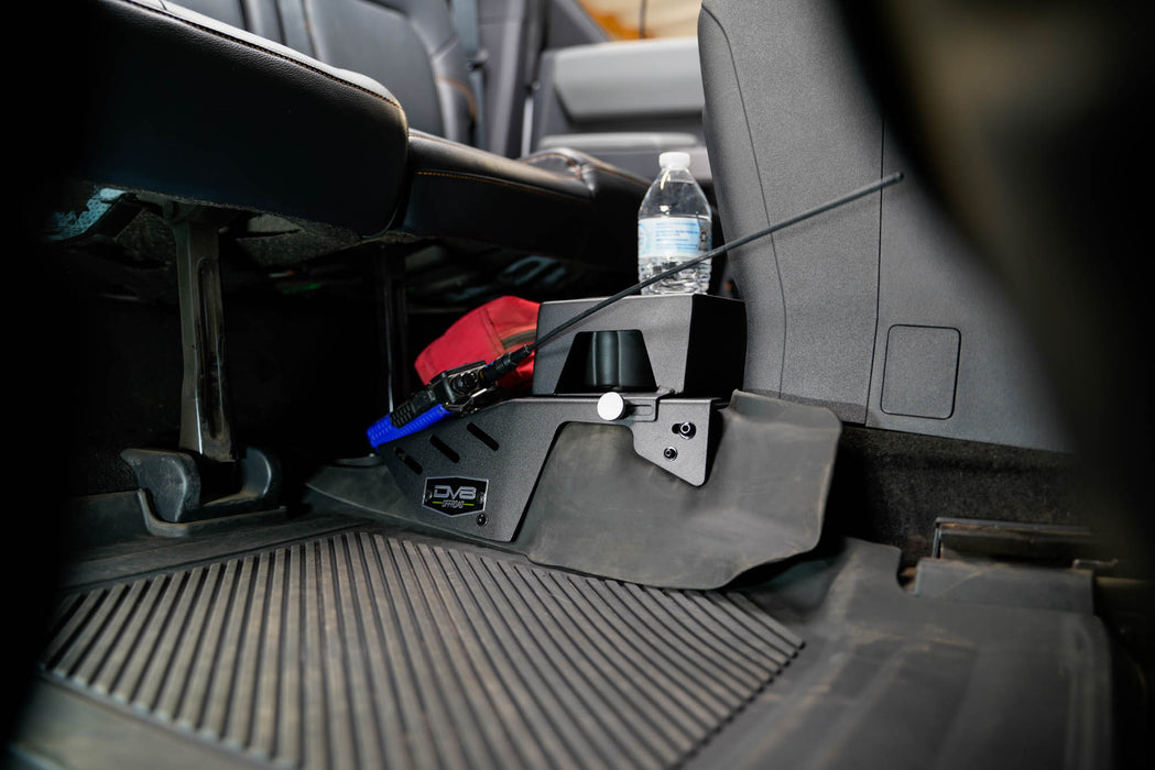 Rear Seat Cup Holder and Molle Panels for the 2021-2024 Ford Bronco with radio and first aid kit