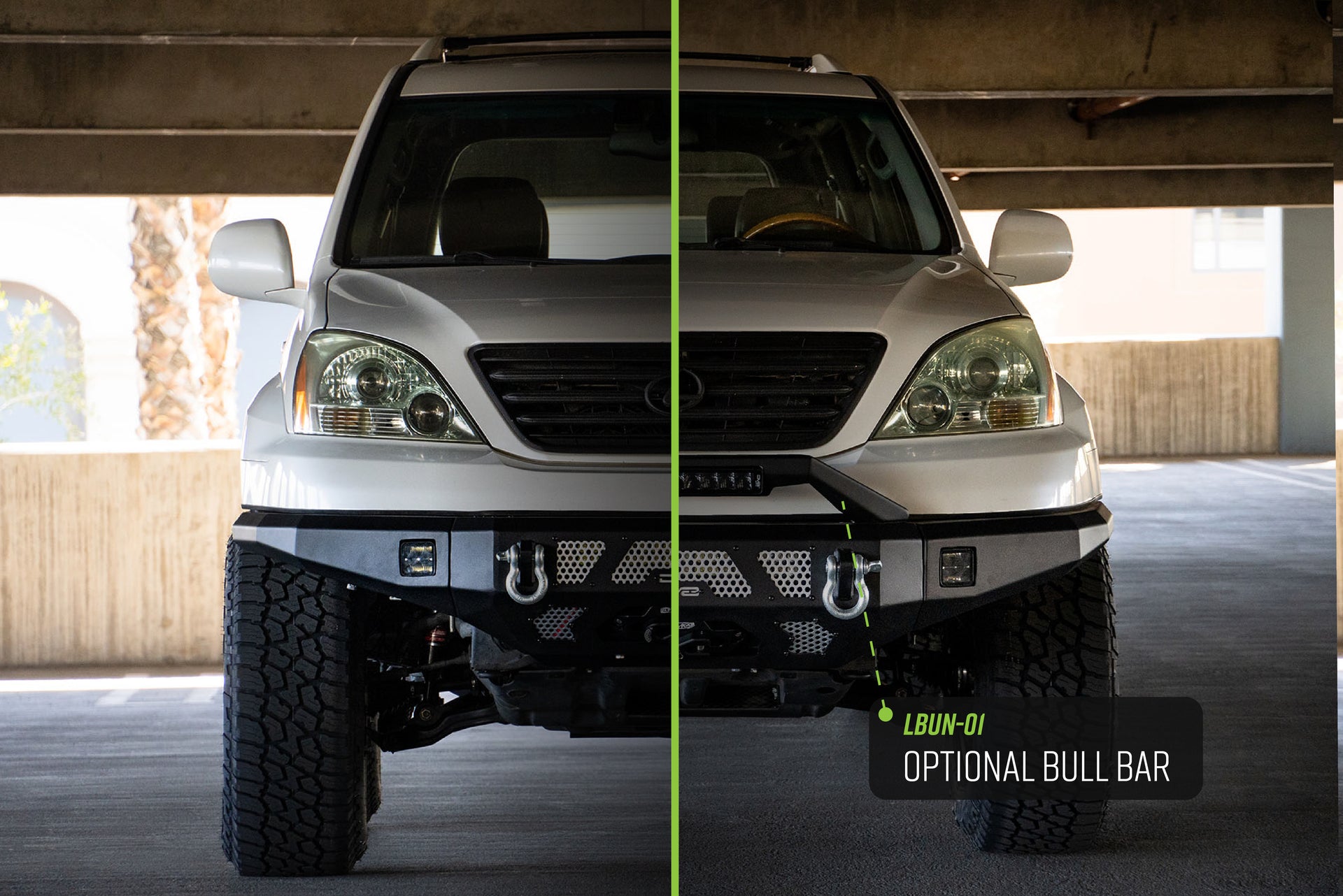 GX 470 Off-Road Front Bumper Optional Bull Bar