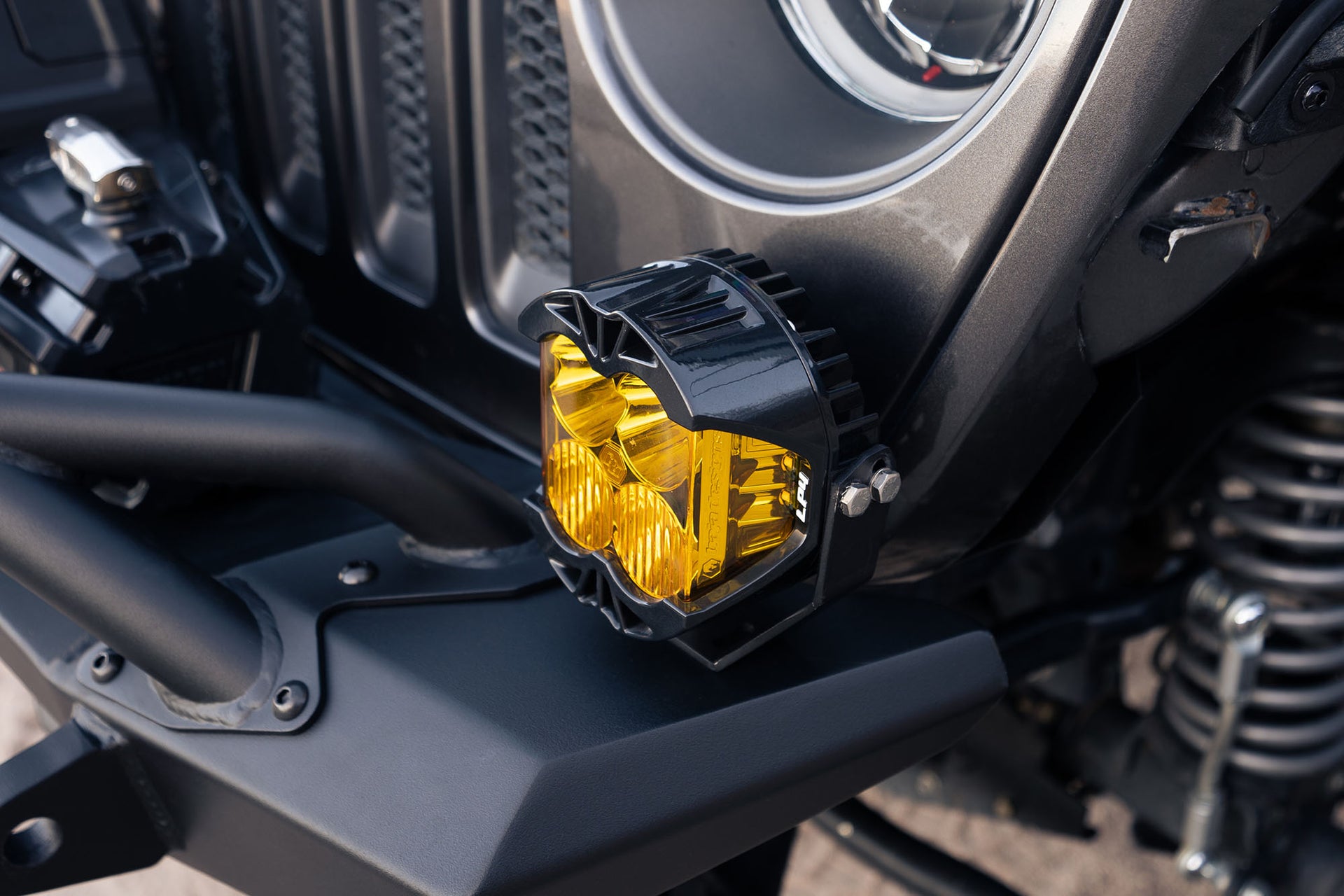 Jeep Bumper with Pod Lights