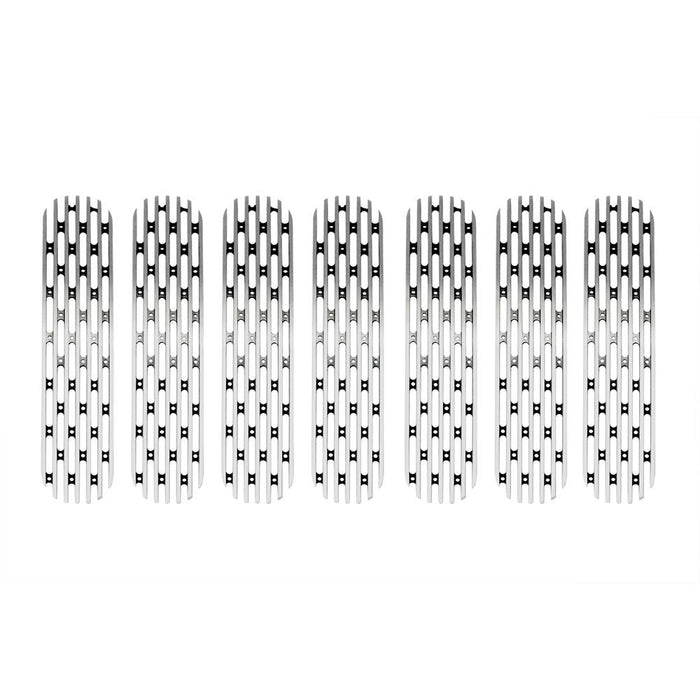 2007-18 Jeep JK 7 Piece Grille Inserts | Brushed-DV8 Offroad
