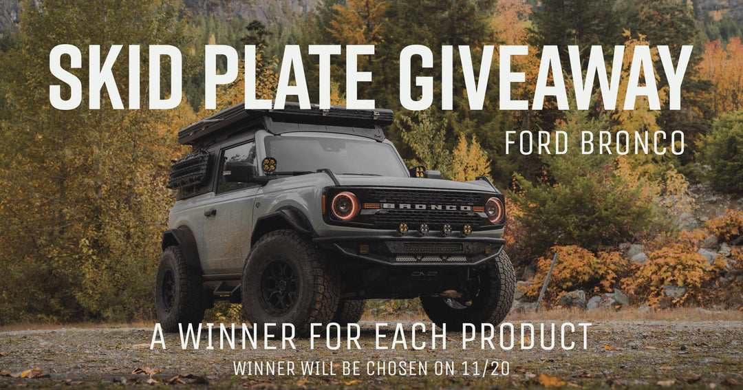 DV8 Offroad Bronco Skid Plate Giveaway!