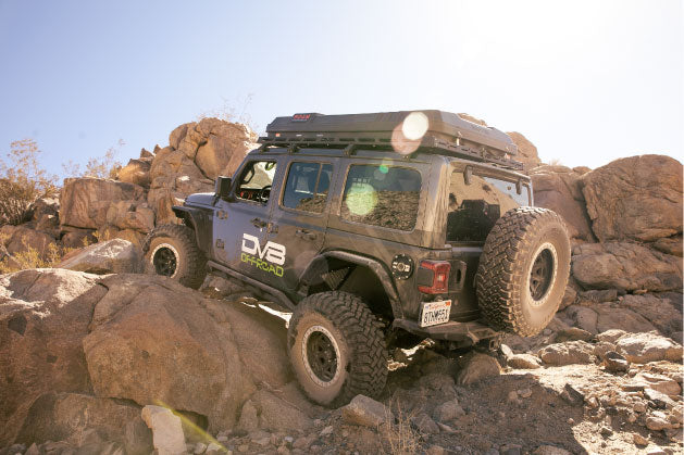 Jeep Wrangler with RTT Rock Crawling