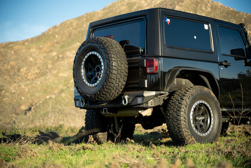 Side view of the FS-7 Series Rear Bumper for the 2007-2018 Jeep Wrangler JK