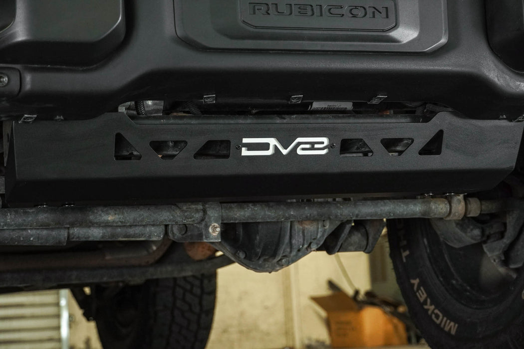 Factory bumper with the 2007-2018 Jeep Wrangler JK Front Skid Plate installed