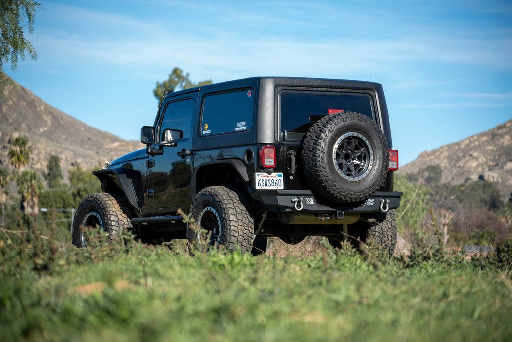 The MTO Series Rear Bumper for the 2007-2018 Jeep Wrangler JK was made to overland
