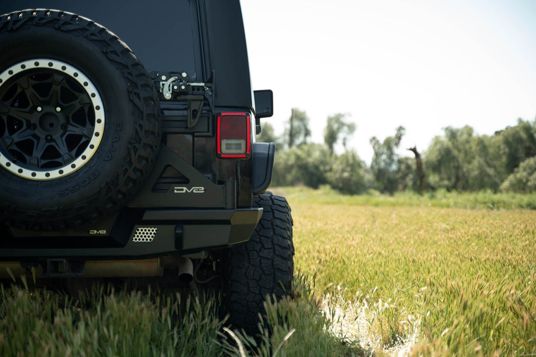 Rear Profile of the Spec Series Fender Flares for the 2007-2018 Jeep Wrangler JK