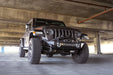 Low angle view of 2007-2023 Jeep Wrangler JK/JL & Gladiator JT FS-1 Series Stubby Front Bumper