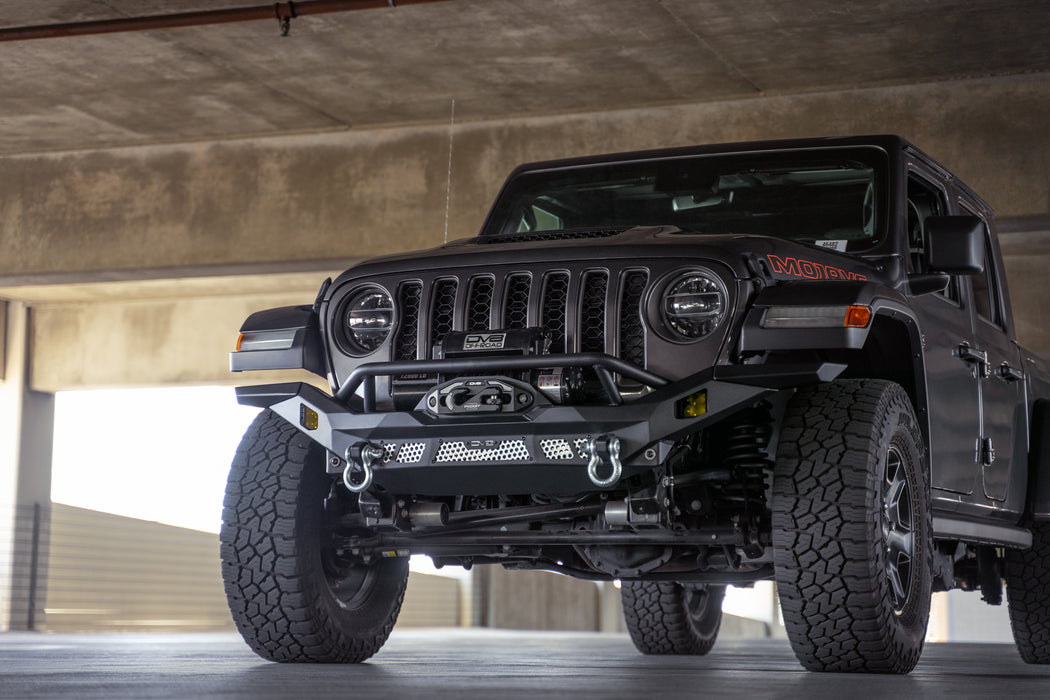 Low Angle of 2007-2023 Jeep Wrangler JK/JL & Gladiator JT MTO Series Front Bumper