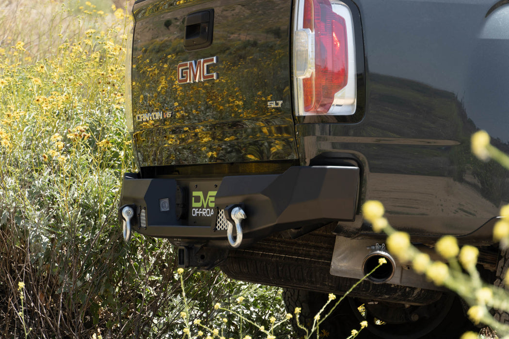 Side Profile of the Made To Overland Rear Bumper for the 2014-2022 Chevy Colorado & 2015-2022 GMC Canyon