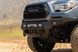 Winch and d-rings on the 2016-2023 Toyota Tacoma Made To Overland Front Bumper