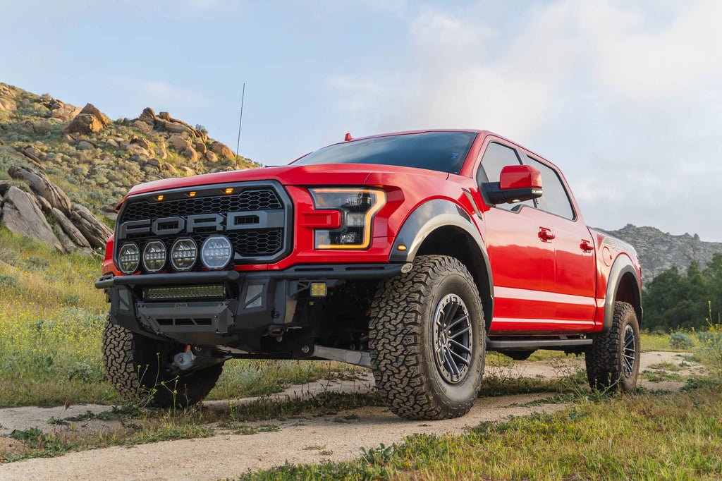 2017-2020 Ford F-150 Raptor Front Bumpers | DV8 Offroad