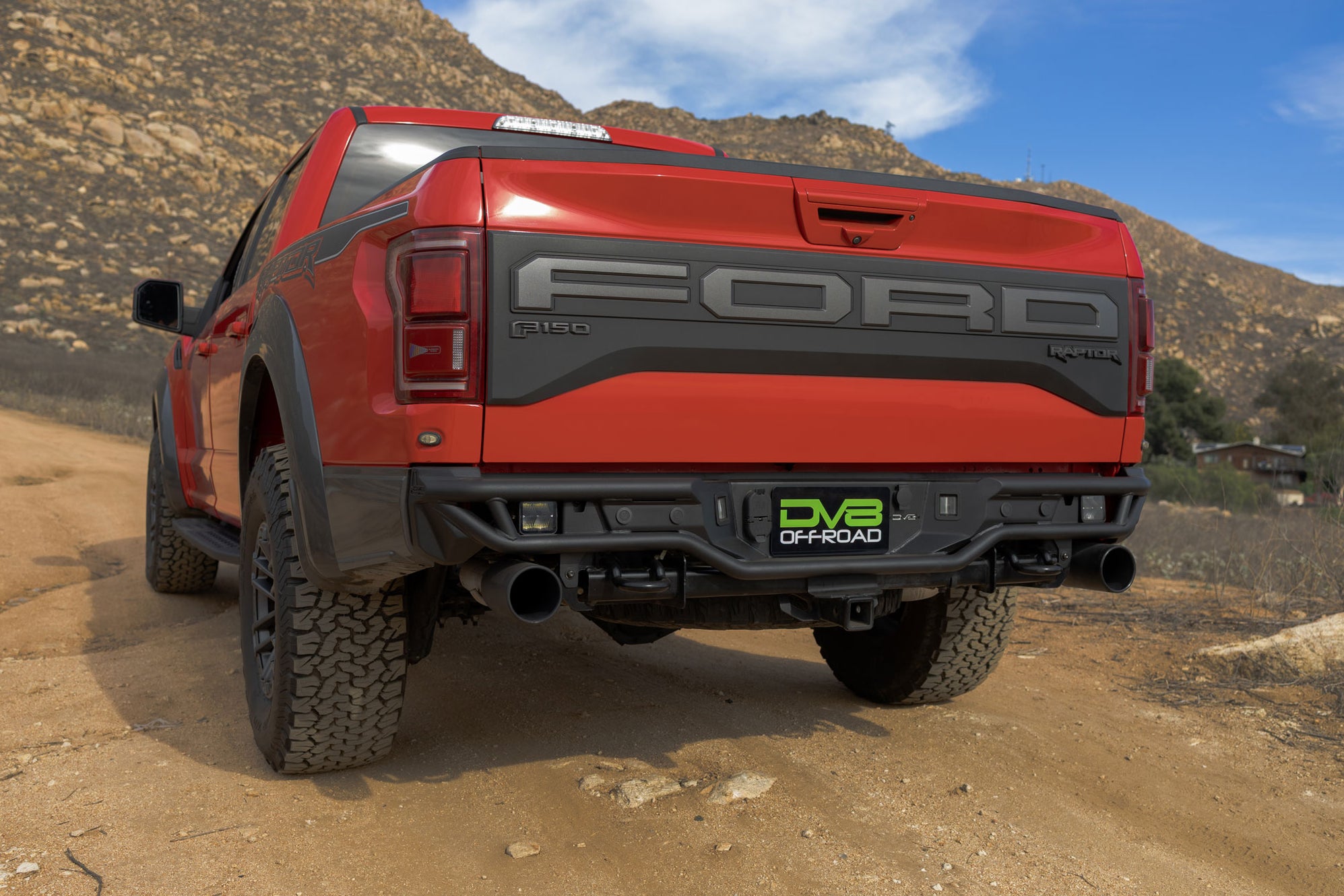 2017 Add Raptor Rear Bumper 2nd Gen Raptor Rear Tube Bumper | DV8 Offroad