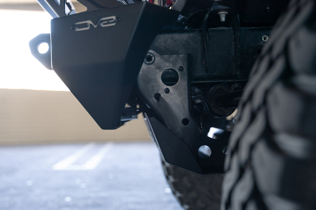 Jeep JL & JT Sway Bar Disconnect Skid Plate, Installed