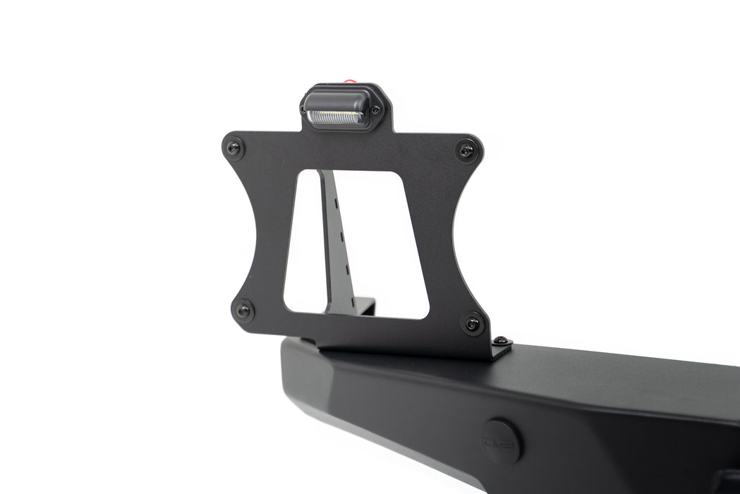 Detailed View of the 2018-2023 Jeep Wrangler JL FS-15 Series Rear Bumper License Plate Bracket