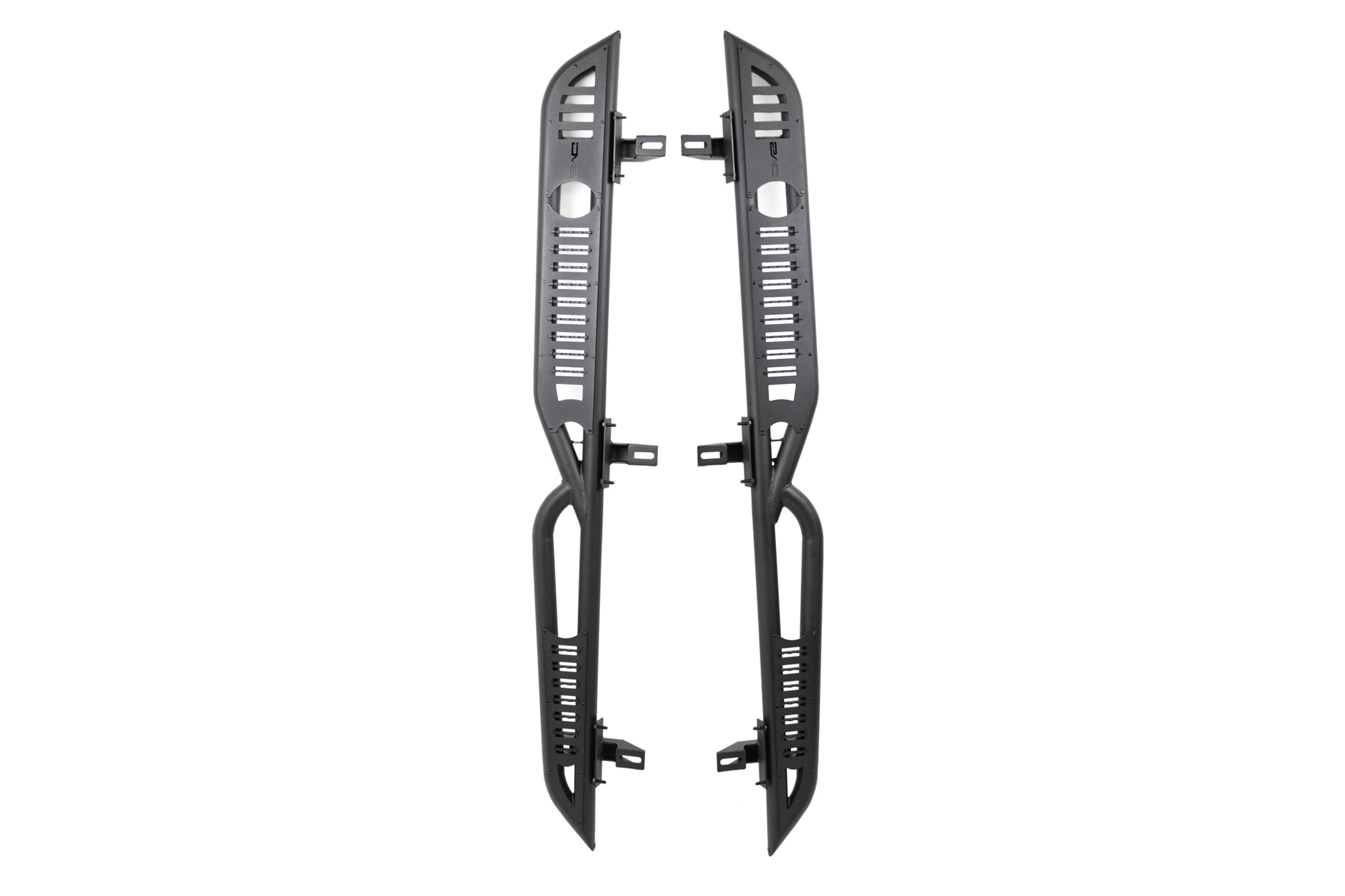 4" Side Steps For 2018-2025 Jeep Wrangler JL 4 Door - Black Oval Running Boards