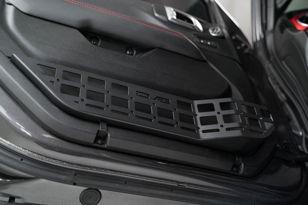 Driver side mounting Front Door Pocket Molle Panels for the 2018-2023 Jeep Wrangler JL & Gladiator JT