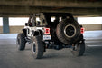 2018-2023 Jeep Wrangler JL Slim Fender Flares as seen from behind the vehicle