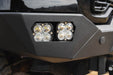 Dual 3" pod light mounting on the wings of the Spec Series Front Bumper for the 2020-2023 GMC Sierra 2500/3500