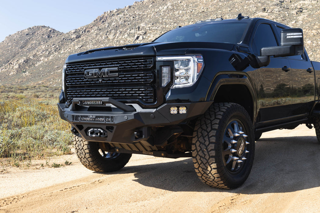 Supreme fit & finish of the Spec Series Front Bumper for the 2020-2023 GMC Sierra 2500/3500