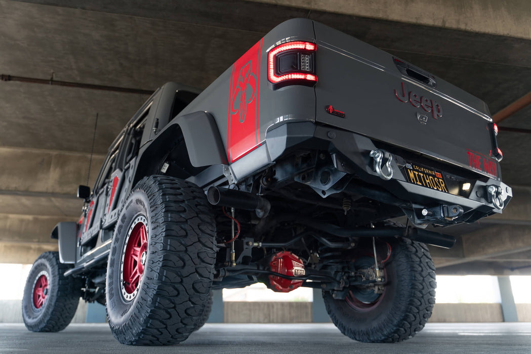 Low Angle picture of the FS-15 Series Rear Bumper for the 2020-2023 Jeep Gladiator JT