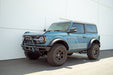 Front Corner view with 2021-2023 Ford Bronco 2-Door Pinch Weld Covers installed