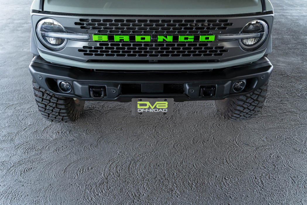 2021-2024 Ford Bronco | Capable Bumper Front License Plate Mount