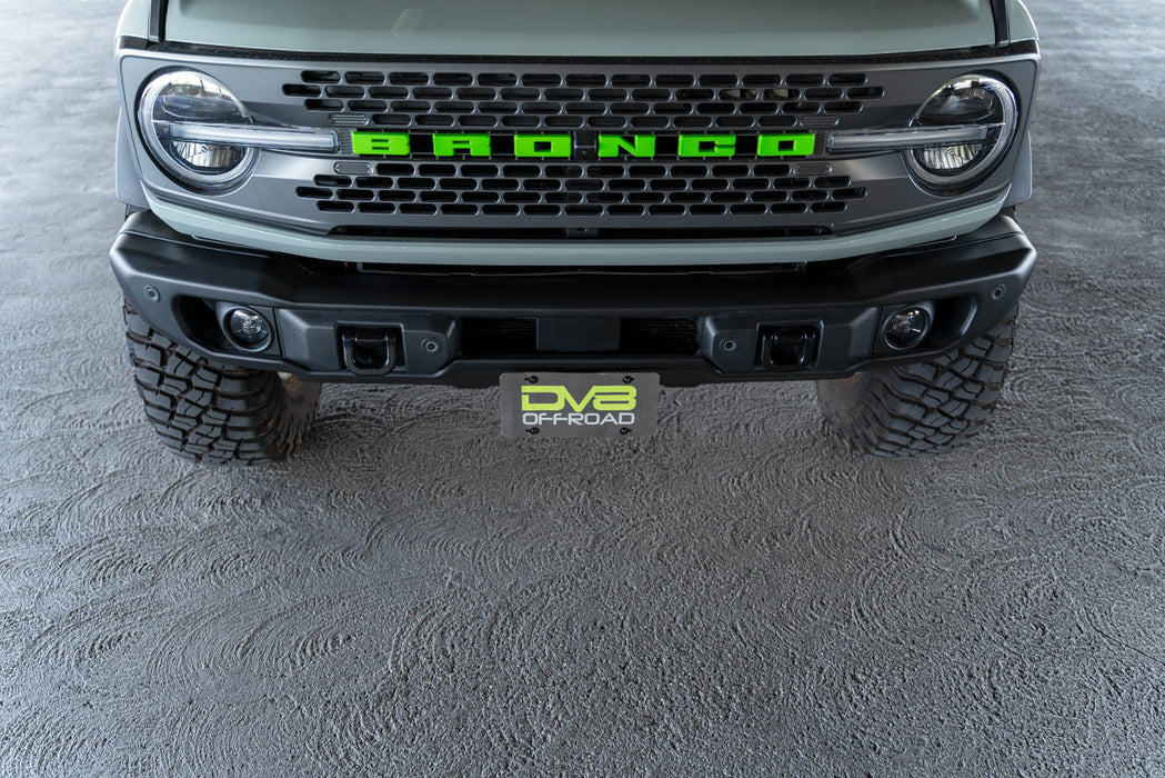 Bronco R Plate 6th Gen Bronco Front License Mount | Capable Steel Bumper Only