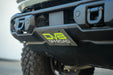 Close up of Capable Bumper Slanted Front License Plate Mount for the 2021-2023 Ford Bronco