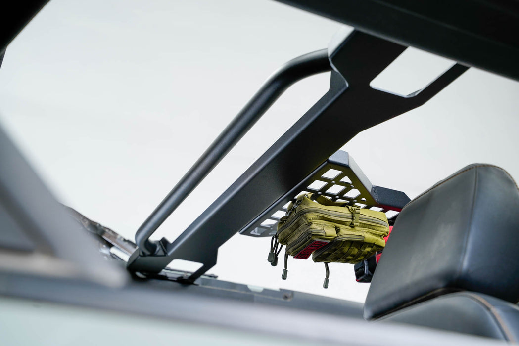 Handlebar studio shot on the Overhead Molle Panel for the 2021-2023 Ford Bronco
