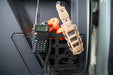 Radio and knife attached to Rear Door Pocket Molle Panels for the 2021-2023 Ford Bronco