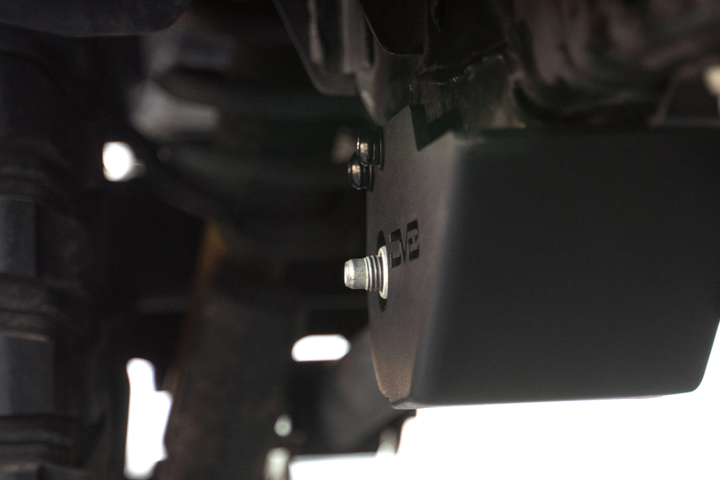 Bolt profile of the Trailing Arm Skid Plate installed on the 2021-2023 Ford Bronco