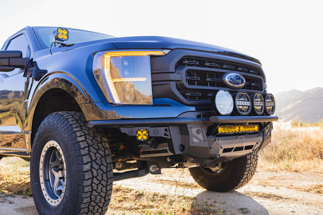 Approach angle of the Tube Front Bumper for the 2021-2023 Ford F-150