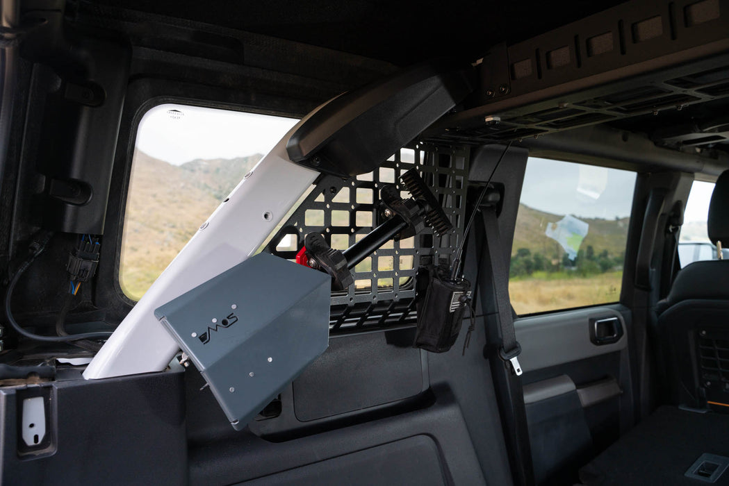 Pocketed Rear Window Molle Panels for the 2021-2024 Ford Bronco with hard-top on