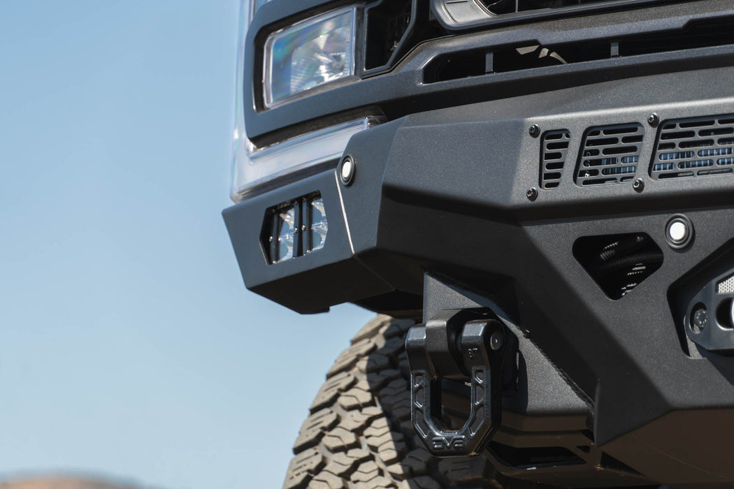 D-Ring mounts that mount directly to the frame, Ford F-250/350 Spec Series Front Bumper