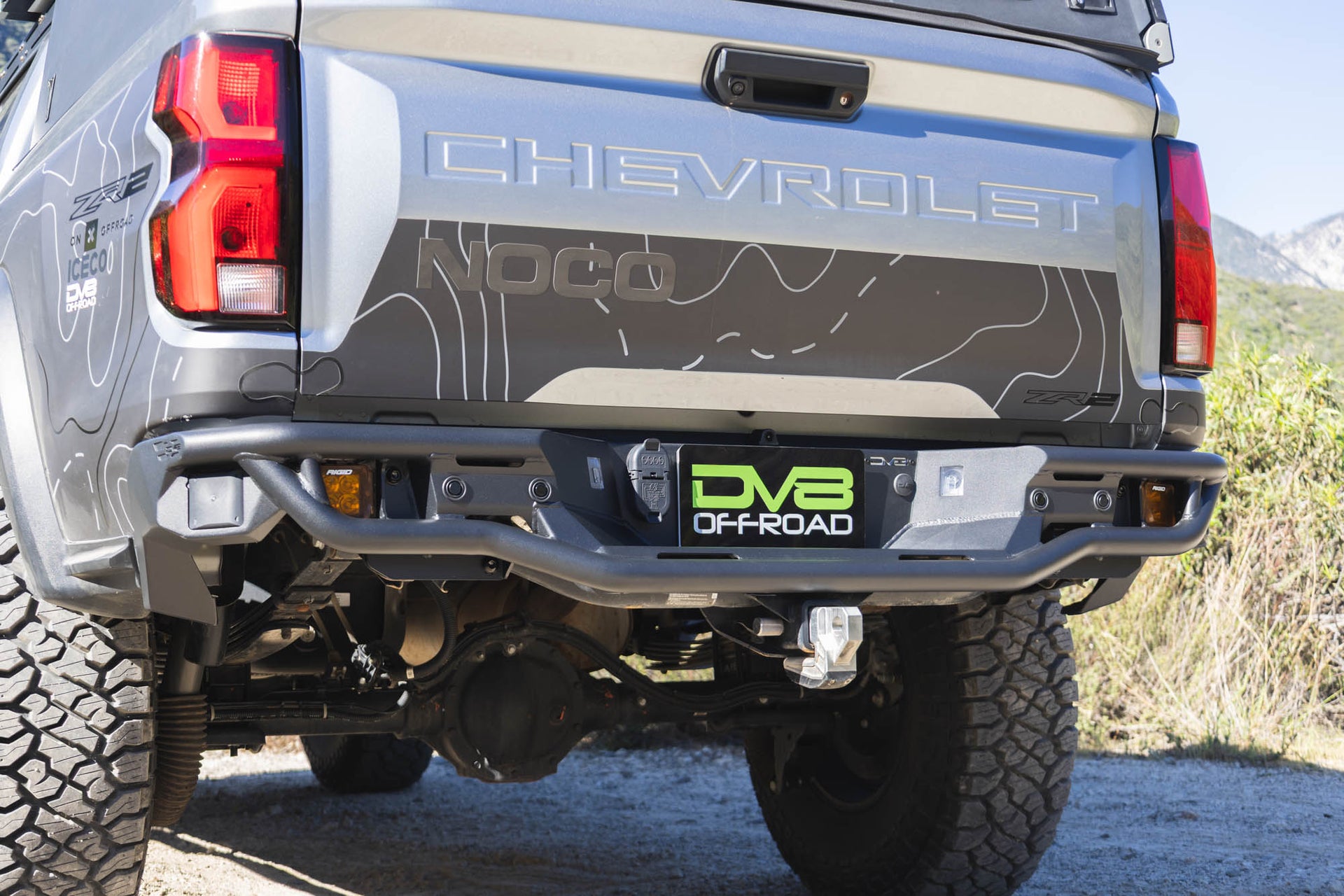 Close-up of the Tube Rear Bumper for the 2023-2026 GMC Canyon & Chevy Colorado