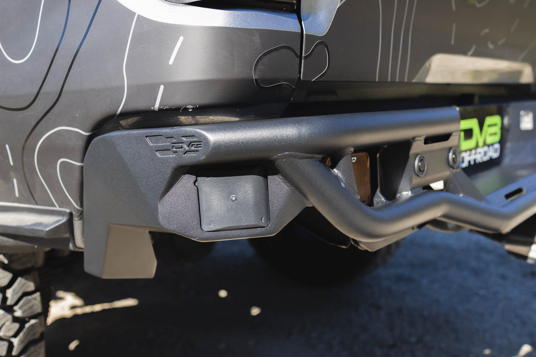 Blind Spot monitor cutout and retention on the Tube Rear Bumper for the 2023-2026 GMC Canyon & Chevy Colorado