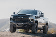 2024-2026 Chevy Silverado 2500/3500  with our Spec Series Front Bumper, fully kitted with lighting and winch.