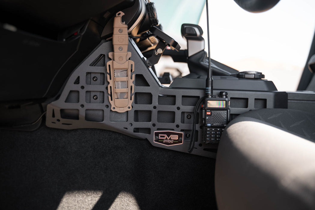 Holster and Radio on the Center Console Molle Panels & Digital Device Mount for the 4th Gen Toyota Tacoma