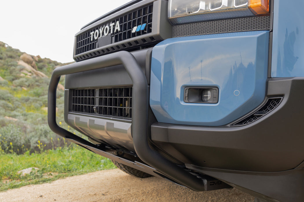 Toyota Land Cruiser 250 series Brush Guard protects grille and bumper.