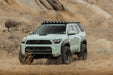 Toyota 4runner with Spec Series Roof Rack, 7 off road lights, 2025-2026 4Runner Exterior Window Molle Panels driving in the mountains