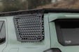 Rear-angle view of 2025-2026 4Runner Exterior Window Molles for DV8 Roof Rack installed on the driver's side