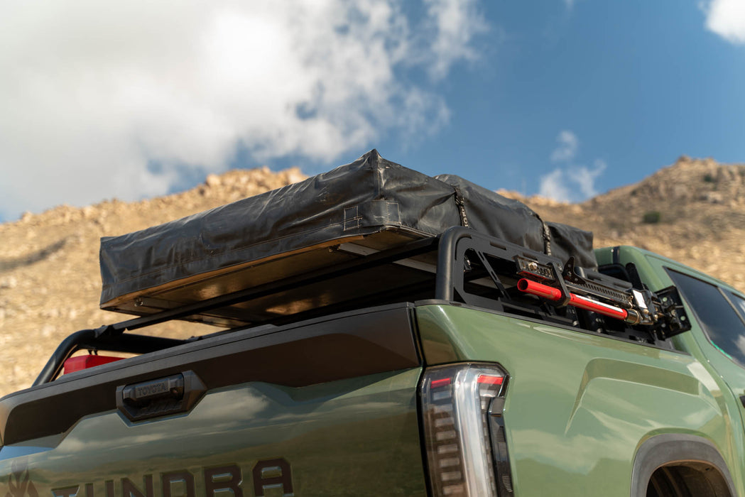 f150 tent rack DV8 Offroad RRUN-03 MTO Series Full-Size Truck Bed Rack