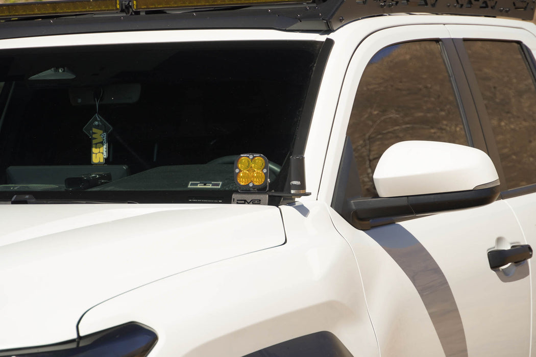 4th Gen Toyota Tacoma Ditch Light Brackets in a desert setting