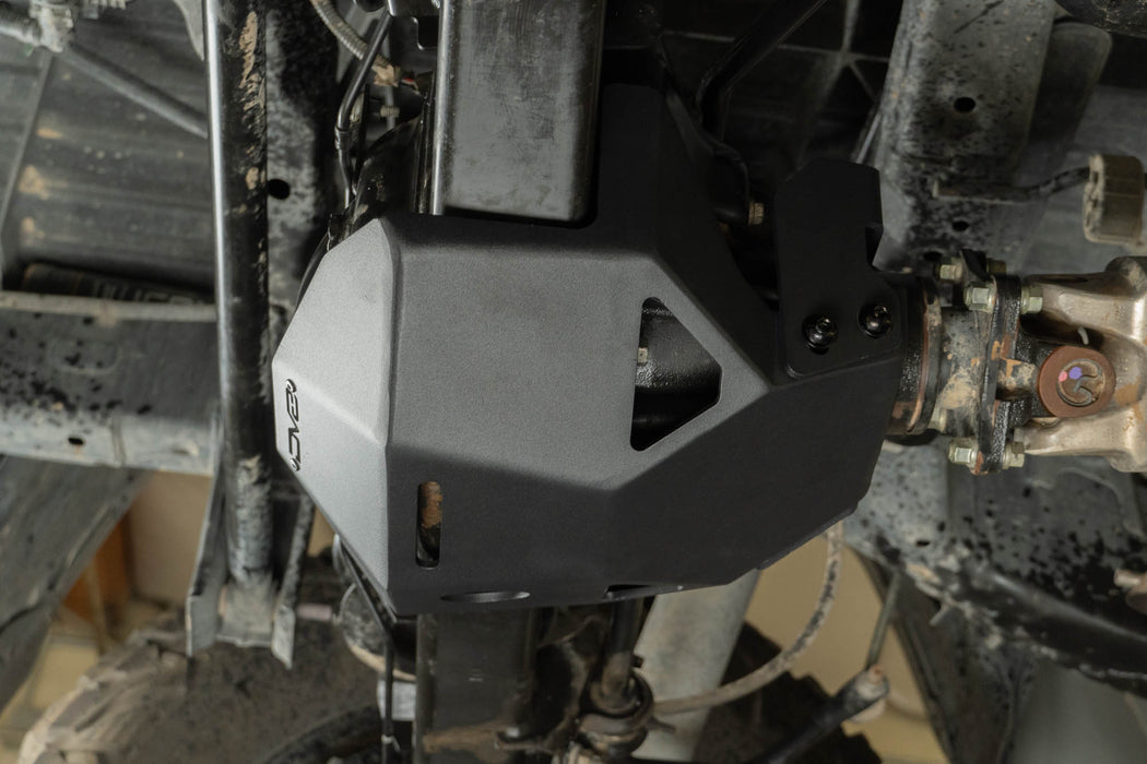 Bottom view of the Rear Differential Skid Plate for the 4th Gen Tacoma