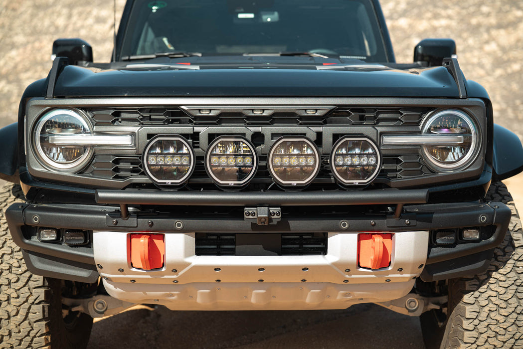 Ford Bronco Tube Push Bar with 7 inch halo lights