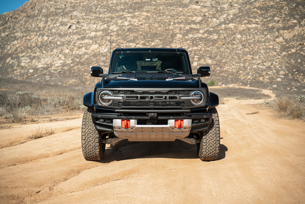 Ford Bronco Tube Push Bar without lights installed.