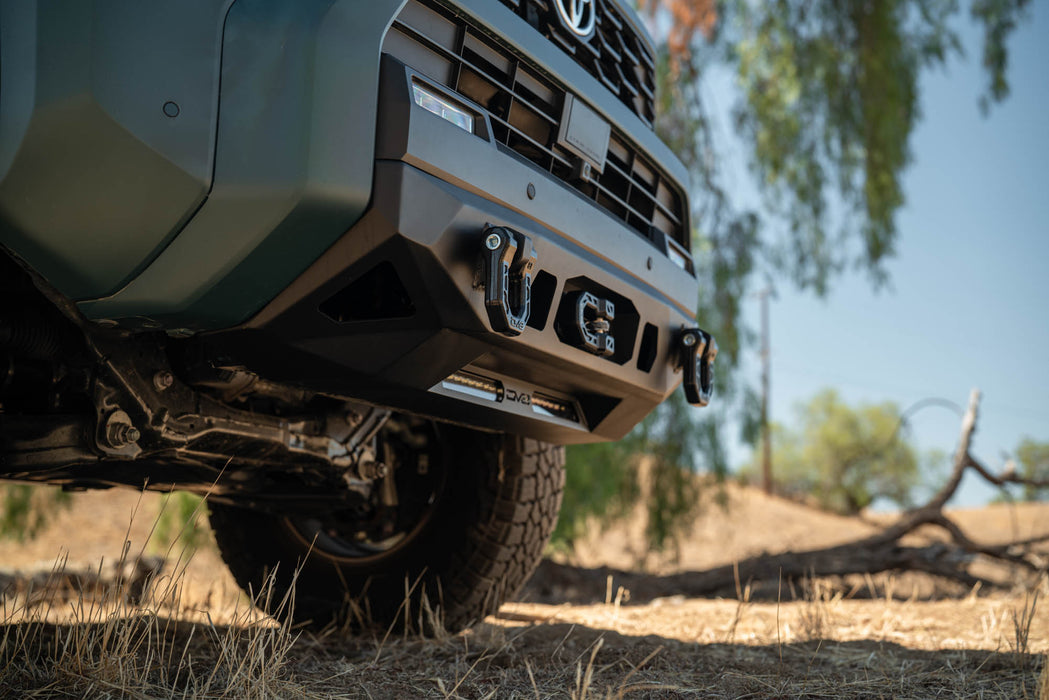 6th Gen Toyota 4Runner Centric Winch Front Bumper with d-ring shackles.