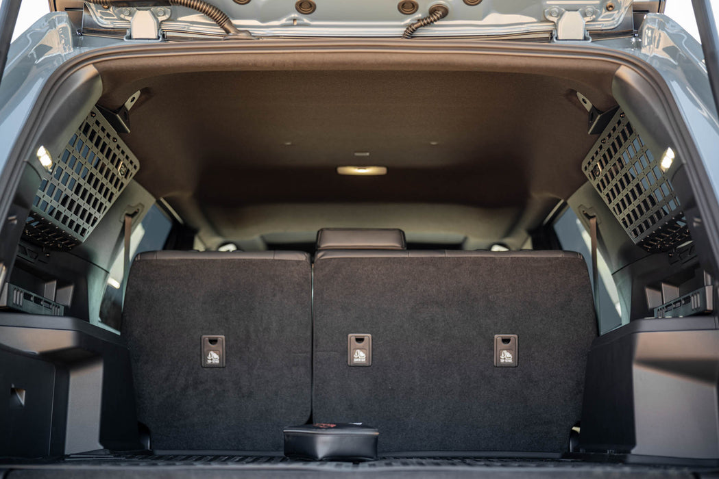View from the trunk, Rear Window Pocket Molle Panels for 6th Gen 4Runner