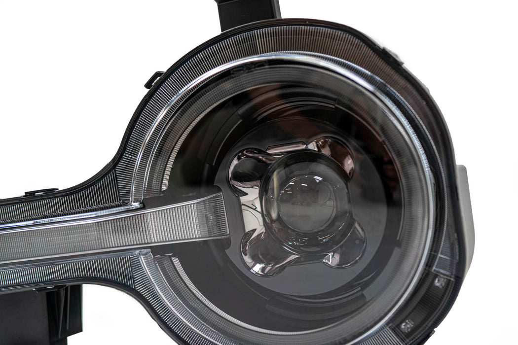 Detailed view of the Ford Bronco Black Headlight
